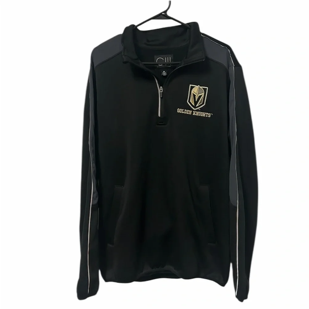 Gill Sports Vegas Golden Knights Quarter Zip Pullover Jacket Men's MEDIUM